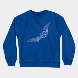 Geometric pale blue wave by Blacklinesw9 Crewneck Sweatshirt